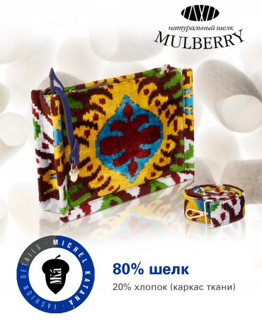 Шелковый (Бахмаль) клатч ANIMA OCULUS! (Око твоей души) Clutch_ANIMA OCULUS!